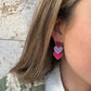 Pendientes Corazones Bicolor